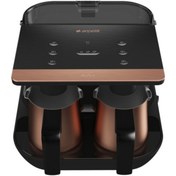 Resim Arçelik Premium Çiftli Telve Türk Kahvesi Makinesi CooKSense Teknolojisi 