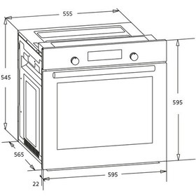 Resim Simfer 7381 80 LT Turbo Ankastre Fırın 