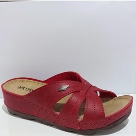 Resim Aryan 37-953 Anatomic Kadın Dolgu Topuk Terlik Kırmızı 