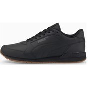 Resim Puma St Runner V3 L - Erkek Deri Siyah Spor Ayakkabı - 384855 04 Siyah 