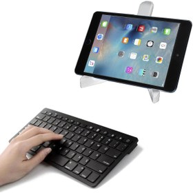 Resim Microcase Honor Padx8 10.1 Uyumlu InchTabletIçinBluetoothKablosuzTabletKlavyesi +TabletTutucuStandAl3320 