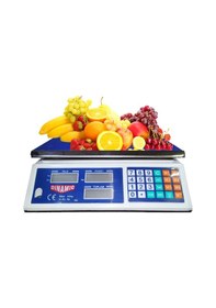 Resim Go İthalat 40 Kg Elektronik Terazi 2 Gr Beyaz - Gümüş 