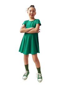 Resim Lovetti Açık Mor Kız Çocuk Düz Basic Kısa Kol Elbise 9560M022 Mor 