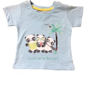 Resim Panda Baskı Desenli Bebek Tişört BABYWORLD516 