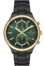 Resim Nacar SAFİR CAM SPOR SİYAH ERKEK KOL SAATİ NC33-298316G-BNCM 