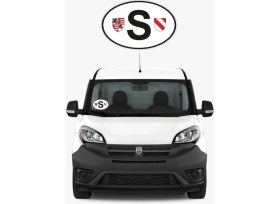 Resim S Harıfı Etiketçilere Özel Pleksi Oval Arma Vantuzlu 