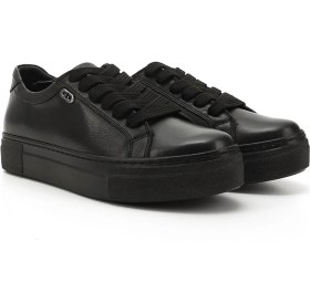 Resim Gönderi(R) Gönderi R Kadın Kömür Bağcıklı Dolgu Taban Hakiki Deri Sneaker Gdza13424240 Siyah 