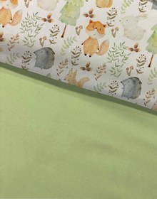 Resim Evmila Sevimli Hayvanlar Desenli Nevresim Takımı - 160x220cm Nevresim +50x70cm Yastık Kılıfı+100x200cm Çarşaf 