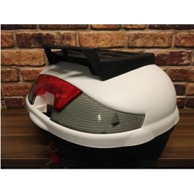 Resim Motorsiklet Arka Çanta 46 Litre Full Beyaz 