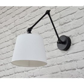 Resim RİOLİGHT RETRO,RUSTİK BEYAZ HAREKETLİ KUMAŞ BAŞLIK SİYAH ÜÇ MAFSA Beyaz 