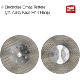 Resim Gfb 2396 Elektrolize Elmas Testere M14 Flanşlı 125 mm 