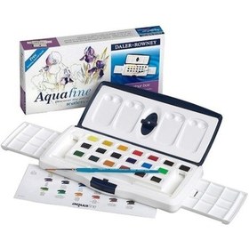 Resim Daler Rowney Aquafine Watercolour Tablet Sulu Boya Seti 20 Renk N11.176 
