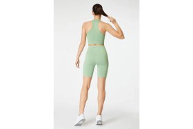 Resim Jerf Gela Şekillendirici Sport Biker Tayt Pastel Yeşil 