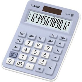 Resim Casio MX-12B-LB 12 Hane Masaüstü Açık Mavi Hesap Makinesi 