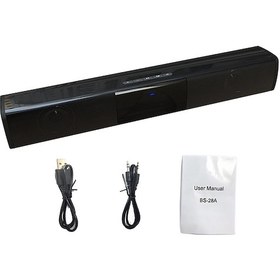 Resim Reedark Güçlü Bluetooth Soundbar Bs28b - Kablosuz Uzaktan Kumandalı, Rca Bağlantılı Çift Hoparlörlü Ev Sinema Sistemi 