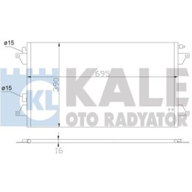 Resim KALE 382500 Klima Radyatoru (RENAULT: LAGUNA İI 01-1.6 16V-1.8 16V-2.0 16V-1.9DCİ 8200008763 (WA593143) 