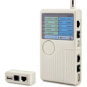 Resim AyrStore Kablo Test Cihazı RJ11 + RJ45 + Bnc + USB HDX6505 