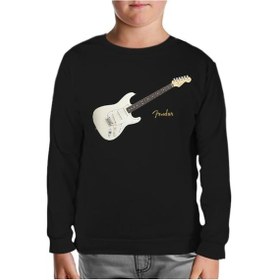 Resim Lord Tshirt Fender W Siyah Çocuk Sweatshirt 