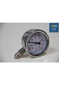 Resim Simga Çap 63 0-25 Bar 1.6 Skl Gliserinli ALTtan Manometre 