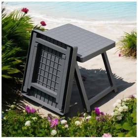 Resim Portatif Plastik Katlanabilir Sehpa Av Balık Kamp Piknik Masası G 