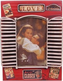 Resim Dekoratif Metal Çerçeve Panjur Temalı Vintage Hediyelik - 