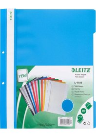 Resim Leitz Mavi Plastik Dosya 50 Li Paket 