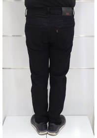 Resim Denim Cartel Dmctekstil Erkek Yüksek Bel Normal Kesim Boru Paça Battal Jean Pantolon Siyah 