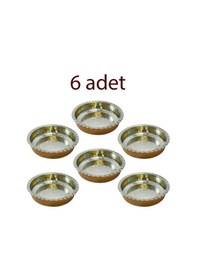 Resim Çirtikli Bakır Kahvaltılık Ve Çerezlik 6 Adet Bakır 