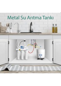 Resim 3,2 Galon Su Arıtma Cihazı Tankı Metal 