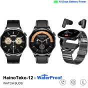 Resim HainoTeko Haino Teko Watch Ultra 12 Amoled Ekran Waterproof Akıllı Saat 3 Kordonlu Siyah 
