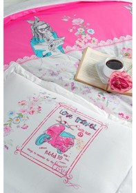 Resim Ranforce Genç Nevresim Takımı Bella Pembe 