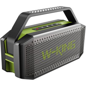 Resim W-Kıng D9-1 Bluetooth Hoparlör 100W Boombox 40S Dinleme Ipx6 Kablosuz Stereo Tws Ses Bombası Yeşil 