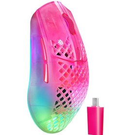 Resim Steelseries Aerox 3 Wireless Gen 2 - Magenta Haze 4K Kablosuz Gaming Mouse 