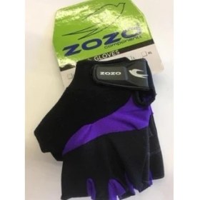 Resim Zozo Xc Sport Kısa Parmak Eldiven - Mor - S Beden 
