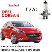 Resim Opel Corsa E 2015-2019 Arası Uyumlu Ön Kısa Far Ampülü 1 Adet Sarı 