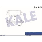 Resim KALE OTO Radyatör 344945 Turbo Radyatörü İx35 10- Sportage 13- 1.7 CRDI Al Pl Brz 