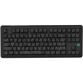 Resim Coverzone Ajazz AK870 Plus 3 Modlu Kontur Tasarım Mekanik Oyun Klavyesi Avokado Switch - Siyah Desenli 