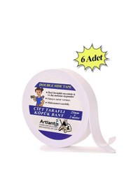 Resim Çift Taraflı Bant Köpük Bant 25mm x 2mt 6 Adet Çerçeve Tablo Halı Yapıştırma Bandı İç Ve Dış Mekan Süper Güçlü Köpük Bant 
