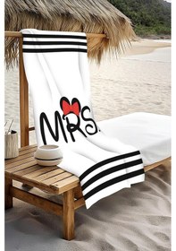 Resim Dijital Baskı Plaj Deniz Havlusu Mrs Mickey Desenli Peştamal Hvl0101 Renkli 