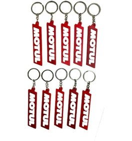 Resim Motul Kırmızı Beyaz 10 Adet Silikon Motosiklet Anahtarlık 