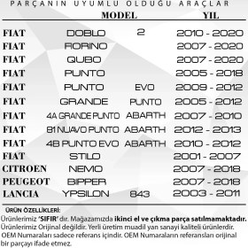 Resim Fiat Doblo, Citroen Nemo, Peugeot Bipper Için Bagaj Perde Braketi- Sol 