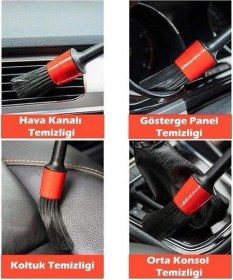 Resim Araba Temizlik Detay Fırçası 5li Set 5224 Çok Renkli 