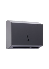 Resim Paslanmaz Çelik Z Katlama Kağıt Havlu Dispenseri 200'lük Siyah Mat Siyah 