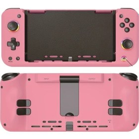 Resim Gaojunshop01 Ns Konsol İçin Pembe Hall Joystick Çift Motorlu Ve Uyandırma Fonksiyonlu Kablolu Kontrol Kolu 