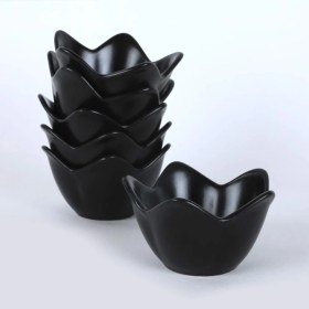 Resim Mat Siyah Zambak Çerezlik/sosluk 12 cm 6 Adet 