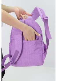 Resim Probag Sevimli Peluş Figürlü Günlük Kadın Sırt Çantası Şık, Kullanışlı, Okula Ve Seyahate Uygun Lila 