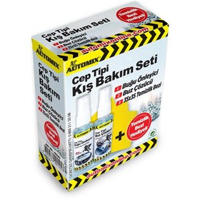 Resim Mrs Cargift Kış Bakım Seti - Buğu Önleyici - Buz Çözücü - Bez (3 Lü) AUTOMIX 