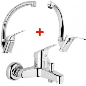 Resim Lisinya Mix Banyo Bataryası Lavabo - Evye 3 Lü Avantajlı Set 