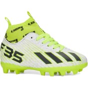 Resim Celira NS01 Beyaz Sarı Erkek Çocuk Çoraplı Halısaha Krampon 