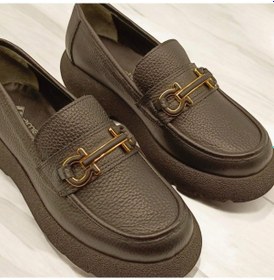 Resim Sandy Siyah Deri Günlük Ayakkabı Siyah 